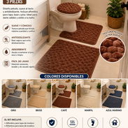Set de alfombras para baño (juego de 3 piezas) (CV) - Img 55302444