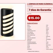LÁMPARA DE PARED CILÍNDRICA 20W . - Img 57102781