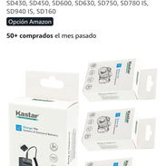 Cargador y 3 baterías para cámara Canon - Img 55914527