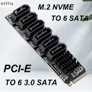 Tarjeta Adaptador M.2 NMVE a 6 puertos SATA III - Img 55003672
