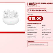 AUDÍFONOS INALÁMBRICOS AUT205 . - Img 57555505