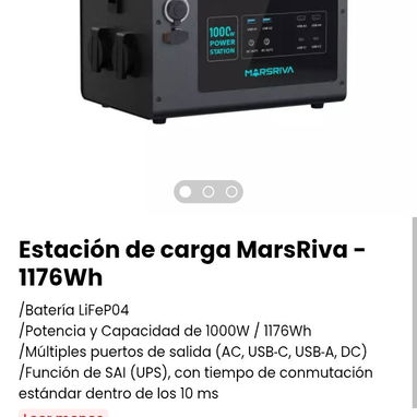 Estación de carga MarsRiva - 1176Wh. Nueva en caja - Img 104454982