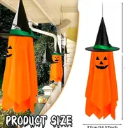 ‼️Calabaza fantasma‼️ $16 usd c/u Mide 114 cm × 37 cm Halloween se encargan de un día para otro y es solo mensajería - Img 57893486