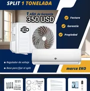 Split de 1 tonelada, 1 año de garantía, con base para Split y regulador de voltaje - Img 48162771