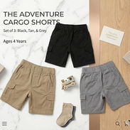 Shores para niños con bolsillos talla 4, 10usd mensj disp vedado - Img 56008093