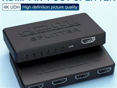 GAMGA!! SPLINTTER Divisor De Video HDMI, 4 Entradas 4 HD- 4K - Img 66659789