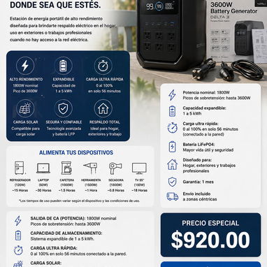 Soluciones de Energía para Apagones en Cuba | EcoFlow, MUST, Sako, LANX e Infinisolar | Todo NUEVO + GARANTÍA | 55919946 - Img 121524447