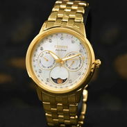 CITIZEN ECODRIVE CALENDRIER (FD0002-57D) PARA MUJER , 37MM CON FASE LUNAR ,ACERO INOXIDABLE EN DORADO ,OFERTON  58049738 - Img 52220259