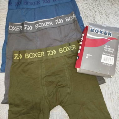 Calzoncillos _ boxer para hombre la caja viene x 3 unidades.  15 USD - 3/4