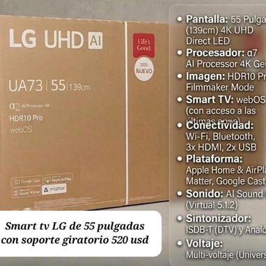 TV desde 32 pulgadas a 55 precio en la foto algunos vienen con soporte o cajita interna - 3/8