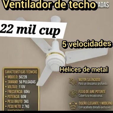 Ventiladores recargables y eléctricos - Img 126382888