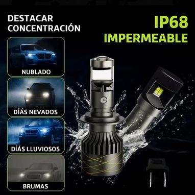 FOCOS LED H7 CON LUPA - 3/5