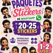 Pack de stickers personalizados para WhatsApp - Img 55084838