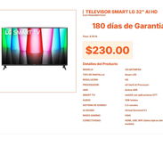 Televisor LG 32LQ570BPSA de 32" con Inteligencia Artificial de Lujo VPT#-0306 - Img 55667237