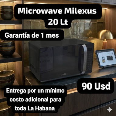 Microwave Milexus 20 Lt, Garantía de 1 mes, Entrega por un mínimo costo adicional para toda La Habana - Img 116903150