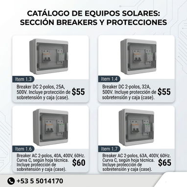 Inversores, Baterías, Cable solar, sistemas de Montaje, y más - 3/3