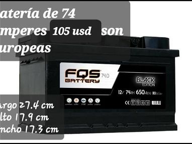 Baterías de diferentes amperes 40, 45, 74 , 75 , 90 nuevas en su caja - Img 66734554