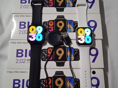 Relojes ⌚✨ inteligentes (Smart Watch) ⌚✨ ✅️Modelo T900 Pro Max L serie 9  alta gama calidad 🌈 negros ⚫⚫ - Img 66016554
