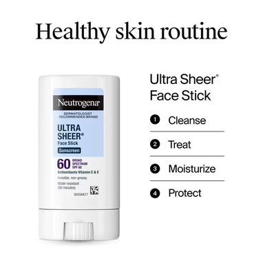 Protector Solar Facial en Barra Neutrogena Ultra Sheer SPF 60 – Amplio Espectro UVA/UVB - 2/9