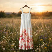 Vestido Maxi de Flores Rachel Zoe Talla M, Estilo Romántico - Img 57899759