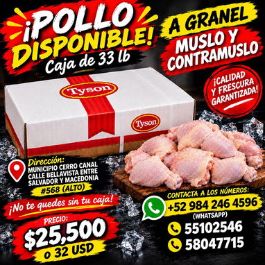 Caja de pollo Muslo y Contra Muslo - 2/2