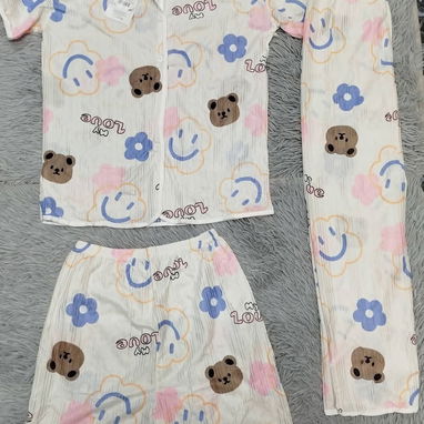Pijamas _ ropa dormir mujer 3 piezas . 12 Usd - Img 118007885