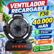 VENTILADOR RECARGABLE F38 40000 mAh - Img 57417976