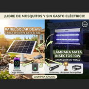 Lámpara mata insectos con panel solar - Img 57553825