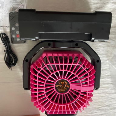 VENTILADOR RECARGABLE F6 S 20,000 mAh CON LUZ LED Y CONTROL REMOTO - 3/3