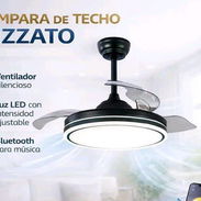 Lámpara -Ventilador inteligente a 75 USD Consta de: 1- Ventilador con seis velocidades y aspas retráctiles (abren automá - Img 57924285
