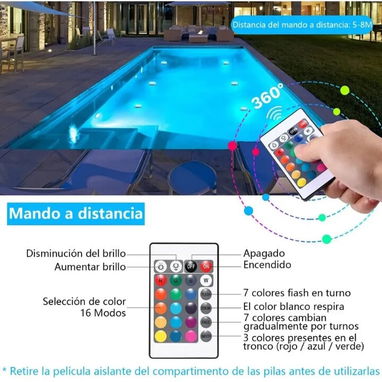 Luces sumergibles para piscina - Img 121290762
