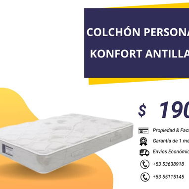 Colchones Camero y Personal Marca Konfort - Img 123234869