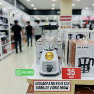 LICUADORA MILEXUS CON JARRA DE VIDRIO 550W, ENTREGA DE FACTURA Y PROPIEDAD. VARIEDAD DE ELECTRODOMÉSTICOS, TECNOLOGÍA... - Img 53383486