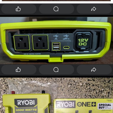 Inversor de Corriente RYOBI – 1000W - Img 115667515