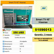 MV-630-Smart TV 43" Hisense....250 USD....51596013...Transporte costo adicional - Img 55991819