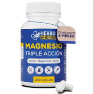 Magnesio ( Citrato, Bisglicinato y Óxido) 120 cápsulas - Img 57844899