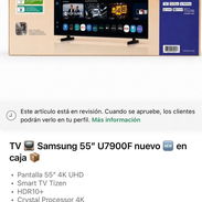 TV Samsung 55" U7900F NUEVO EN CAJA - Img 55486291