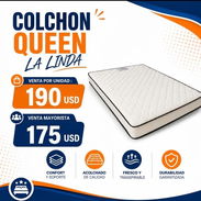 🛏️ COLCHÓN QUEEN LA LINDA – OFERTA MAYORISTA 🛏️ AX | E01 | 175 USD - Img 56378208