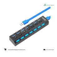 Extensor usb 7 Puertos con cable USB 3.0 2 metros de cable GANGA - Img 54456877