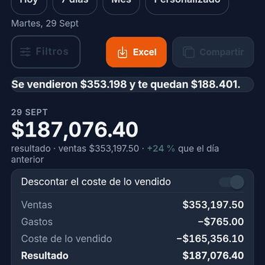 Provission: aplicación Android de inventario, ventas y control de caja - 5/10