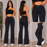 pantalón campana de niña, pantaloneta de niña, pantalones de adolescentes, pantalon juvenil, pantalones negros de mujer - Img 55141204