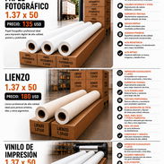 Vinilo de impresion, lienzo, papel fotografico - Img 55791563