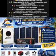 Kit solar: Inversor + batería + paneles solares, varios modelos (oferta también sin paneles) - Img 56451411