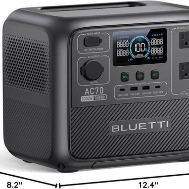BLUETTI AC70 – Estación de Energía Portátil 768Wh - 3/5