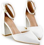 Zapatos blancos de mujer Tacón Cuadrado 58547627 - Img 45131079