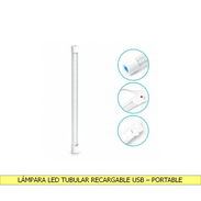 LÁMPARA LED TUBULAR RECARGABLE USB – PORTABLE - Img 55758862
