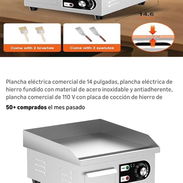Freidora Profesional y Plancha Eléctrica Comercial - Img 54640716