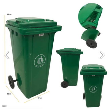 ‼️Cestos de basura / Tanques de basura resistentes‼️ Colores: verde, negro y azul ‼️Entrega incluida‼️ - Img 117690074