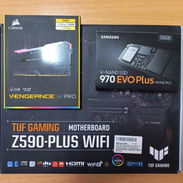 Kit 11na Asus TUF Gaming Z590 Plus Wifi+i7 11700+32Gb RAM Corsair+Disipador Corsair H100i+M.2 Samsung 970 Plus 500GB - Img 57748374