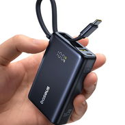 POWER BANK BASEUS PICOGO 10000MAH 45W USB-C CABLE INTEGRADO ENVÍO DISPONIBLE + GARANTÍA - Img 57561252